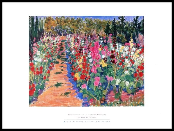 TAG 3567 Field of Hollyhocks